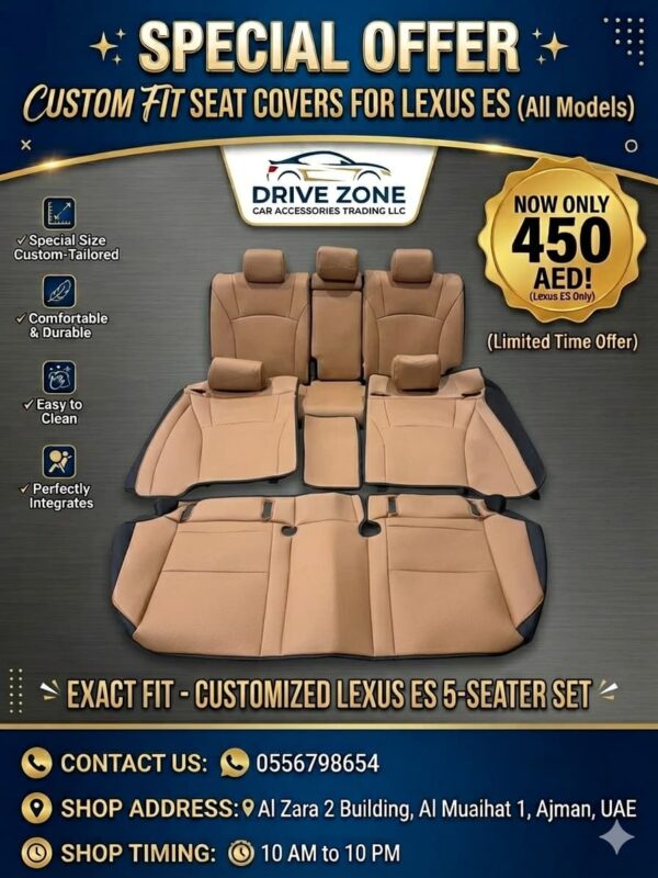 Custom fit Premium Leather Seat covers for Lexus ES300 h models
